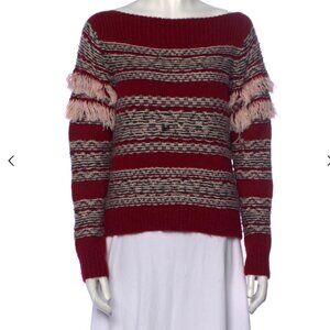 LoveShackFancy Baby Alpaca Striped Sweater Size: S